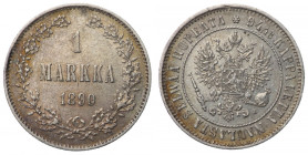 Finlandia, Aleksander II, 1 markka 1890