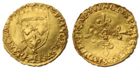 Francja, Franciszek I Walezjusz. Ecu d'or 1540 K, Bordeaux