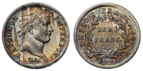 Francja, Demi franc (1/2 franka) 1812 A, Paryż - rzadkie w tak pięknym stanie