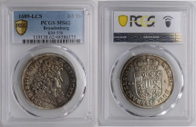 Niemcy, Brandenburgia-Prusy, 2/3 talara 1689 LCS, Berlin - PIĘKNA