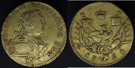 Niemcy, Brandenburgia-Prusy, Fryderyk II, 1/2 Friedrichs d'or 1751 A, Berlin