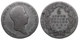 Niemcy, Prusy, 1/6 Talar 1816 A