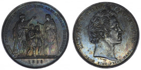 Germany, Bavaria, Ludwig I (1825-1848). Historical Thaler, commemorating the donation of a school to the Benedictine order 1835, Munich.