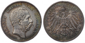 Niemcy, Saksonia, Albert, 5 marek 1902, edycja pośmiertna, Muldenhütten