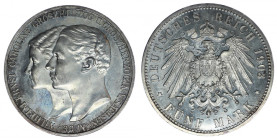 Germany, Sachsen-Weimar-Eisenach, 5 marks 1903 A, wedding - proof