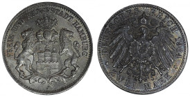 Niemcy, Miasto Hamburg, 2 Marki 1904 J