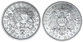Niemcy, Brema, 5 marek 1906 J - rzadkie