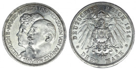 Niemcy, Anhalt-Dessau, 3 marki 1914 A, Berlin