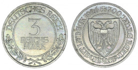 Niemcy, Republika Weimarska, Lubeka, 3 marki 1926 A, Berlin