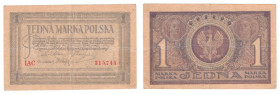 Polska, 1 marka polska 1919, seria IAC