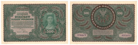 Polska, 500 marek polskich 1919, II Serja D