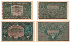 Polska, 5 i 10 marek polskich 1919