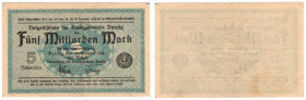 Gdańsk, 5 miliardów marek 1923 - znw. 'kwadraty'