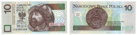 Polska, 10 złotych, 1994, Seria YE - seria zastępcza