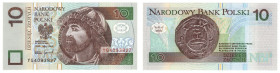 Polska, 10 złotych, 1994, Seria YG - seria zastępcza