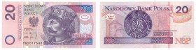 Polska, 20 złotych, 1994, Seria YB - seria zastępcza