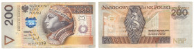 Polska, III RP, 200 złotych 1994 Seria DA - pierwsza seria PWPW