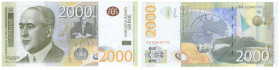 Serbia, 2 000 dinara 2012, seria BG