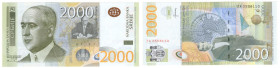 Serbia, 2 000 dinara 2012, seria ZA - zastępcza