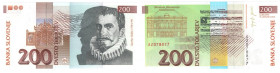 Słowenia, 200 tolarjev 2004, seria AZ - zastępcza