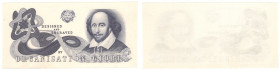 Szwajcaria, GIORI - staloryt banknotu testowego W. Shakespeare