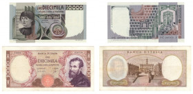 Włochy, 10 000 lire 1962, 10 000 lire 1982 - zestaw 2 sztuk