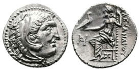 Macedon, kings. Alexander III ‘the Great’, 336-323 BC. AR Drachm (19.1 mm, 4.24 g.). Teos mint. Posthumous issue struck under Antigonos I Monophthalmo...