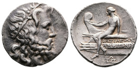 Macedon, kings. Time of Antigonos II Gonatas, Demetrios II Aitolikos, and Antigonos III Doson, 246/5-229 BC. AR Tetradrachm (29.9 mm, 17.14 g.). Amphi...
