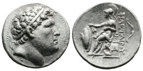 Mysia. Pergamon, Kingdom of Pergamon. Eumenes I, 263-241 BC. AR Tetradrachm (31.3 mm, 16.21 g). Pergamon mint, ca. 255/0-241 BC. Laureate head of Phil...