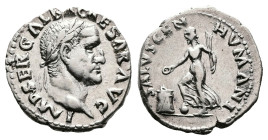 Galba, AD 68 – 69. AR Denarius (18.5 mm, 3.28 g.). Rome mint, circa July 68 -January 69. IMP SER GALBA CAESAR AVG, laureate and draped bust of Galba t...