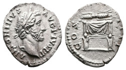 Antoninus Pius, AD 138 – 161. AR Denarius (18.2 mm, 2.85 g.). Rome mint, AD 145-161. ANTONINVS – AVG PIVS P P, laureate head of Antoninus Pius to righ...
