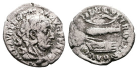 Commodus, AD 177-192. AR Denarius (16.9 mm, 2.29 g.). Rome mint, AD 191-192. L AEL AVREL COMM AVG P FEL, head of Commodus as Hercules to right, wearin...