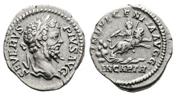 Septimius Severus, AD 193-211. AR Denarius (18.2 mm, 3.42 g.). Rome mint, AD 204. SEVERVS PIVS AVG, laureate head of Septimius Severus to right. Rev. ...