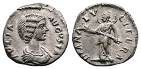 Julia Domna, AD 193-217. AR Denarius (18.4 mm, 2.90 g.). Laodicea ad Mare mint, AD 198-202. IVLIA AVGVSTA, draped bust of Julia Domna to right. Rev. D...