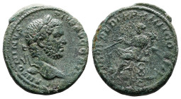 Caracalla, AD 198-217. AE As (25.4 mm, 11.72 g.). Rome, 211 AD. ANTONINVS PIVS AVG BRIT, laureate head of Caracalla to right. Rev. FORT RED TR P XIIII...