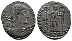 Vetranio, 350. Silvered Bronze Centenionalis (21 mm, 4.62 g.). Siscia, AD 350. D N VETRANIO P F AVG, Laureate, draped and cuirassed bust of Vetranio t...