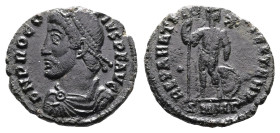 Procopius, usurper, 365-366. Bronze Centenionalis (18,8 mm, 2.99 g.). Heraclea. DN PROCOPIVS P F AVG Pearl-diademed, draped and cuirassed bust of Proc...