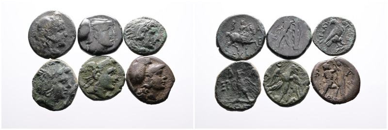 Greek. Kings of Macedon, Various Kings: Six coins inclusive- Rarer lifetime issu...