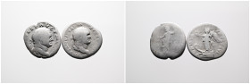 Roman Imperial, Selection of Two Silver Denarii of Vespasian. Inclusive one with Victory on the reverse Commemorates the Victory in the Jewish Wars. F...