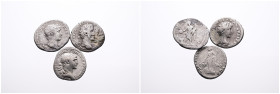 Roman Imperial, Selection of Three Silver Denarii of Trajan (1). Hadrian (1), and Antoninus Pius & Marcus Aurelius (1) (some repairment on this denari...
