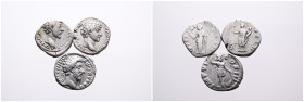Roman Imperial, Selection of Three Silver Denarii of Marcus Aurelius as Caesar (2) and as Augustus (1). Very Fine. SOLD AS SEEN, NO RETURN!