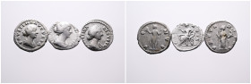 Roman Imperial, Selection of Three Silver Denarii of Faustina II. About very fine. SOLD AS SEEN, NO RETURN!