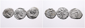 Roman Imperial, Selection of Three Silver Denarii of Septimius Severus (2) and Julia Domna (1). Very Fine. SOLD AS SEEN, NO RETURN!
