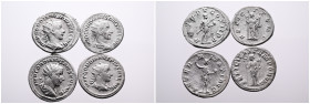 Roman Imperial, Selection of Four Silver Antoniniani of Gordianus III. Very Fine. SOLD AS SEEN, NO RETURN!