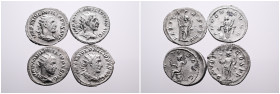 Roman Imperial, Selection of Four Silver Antoniniani of Philip I. Very Fine. SOLD AS SEEN, NO RETURN!