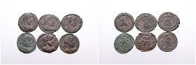 Roman Imperial, Selection of Six Bronze Majorina of Valentinian I (4) and Valens (2). Very Fine- Good Very Fine. SOLD AS SEEN, NO RETURN!