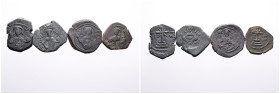 Byzantine Empire Four Bronze Tetarteron. Very Fine. SOLD AS SEEN, NO RETURN!