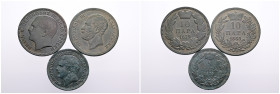 Serbia. Selection of Three Cooper Coins. Good very fine. SOLD AS SEEN, NO RETURN!