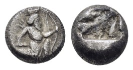 ACHAEMENID KINGS of PERSIA.Time of Xerxes II to Artaxerxes II.(Circa 420-350 BC). Sardes.Siglos.

Obv : Persian king or hero, wearing kidaris and ka...