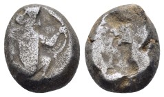 ACHAEMENID KINGS of PERSIA.Time of Xerxes II to Artaxerxes II.(Circa 420-350 BC). Sardes.Siglos.

Obv : Persian king or hero, wearing kidaris and ka...